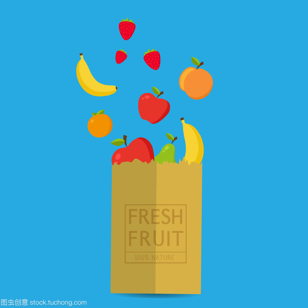 纸包新鲜健康 100%自然水果与蔬菜的绿色选择
